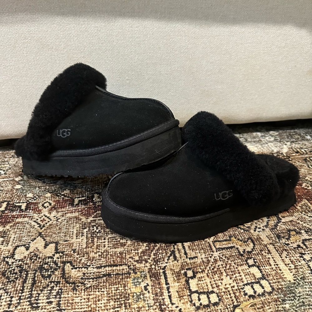 Black Platform Ugg Slippers